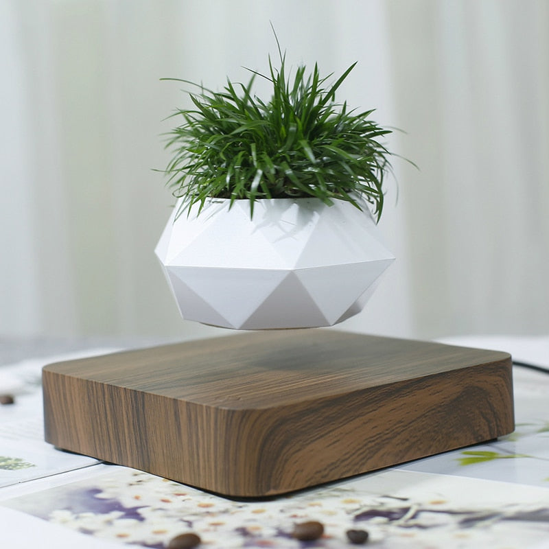 Gran oferta, maceta de bonsái de aire levitante, macetas de rotación, suspensión de levitación magnética, maceta flotante para flores, decoración de escritorio para plantas en maceta