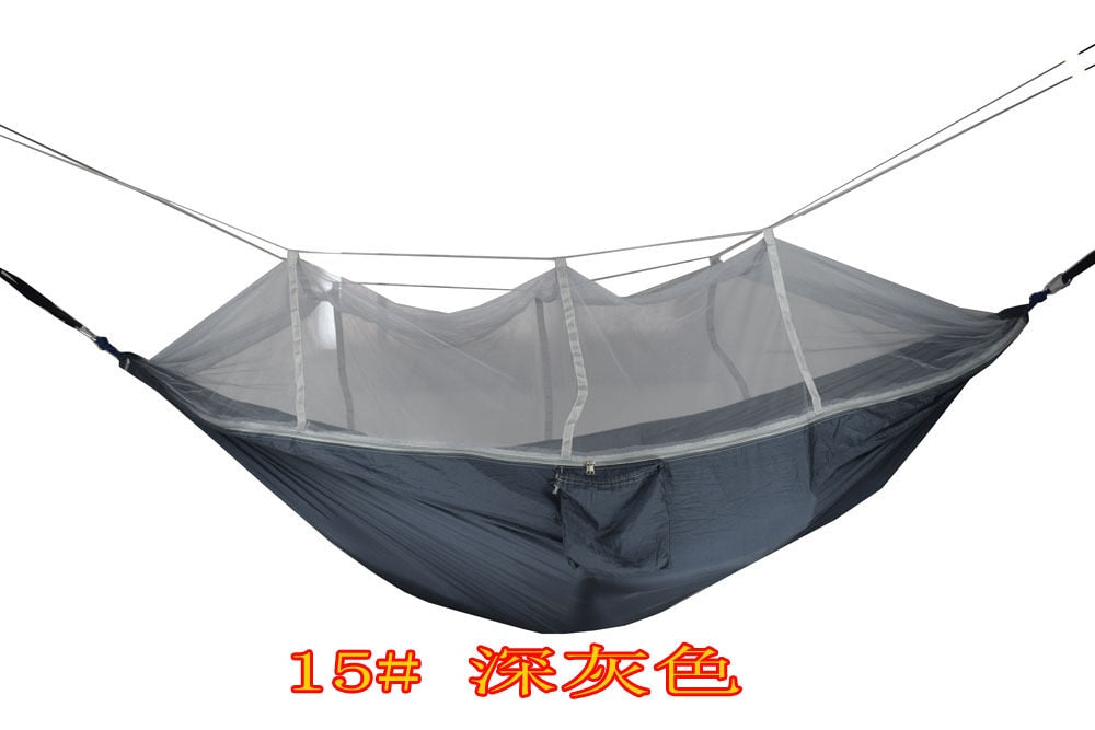 Hamaca para acampar al aire libre con mosquitera, muebles para exteriores, 1-2 personas, paracaídas, cama colgante, senderismo, colchoneta para dormir para viajes