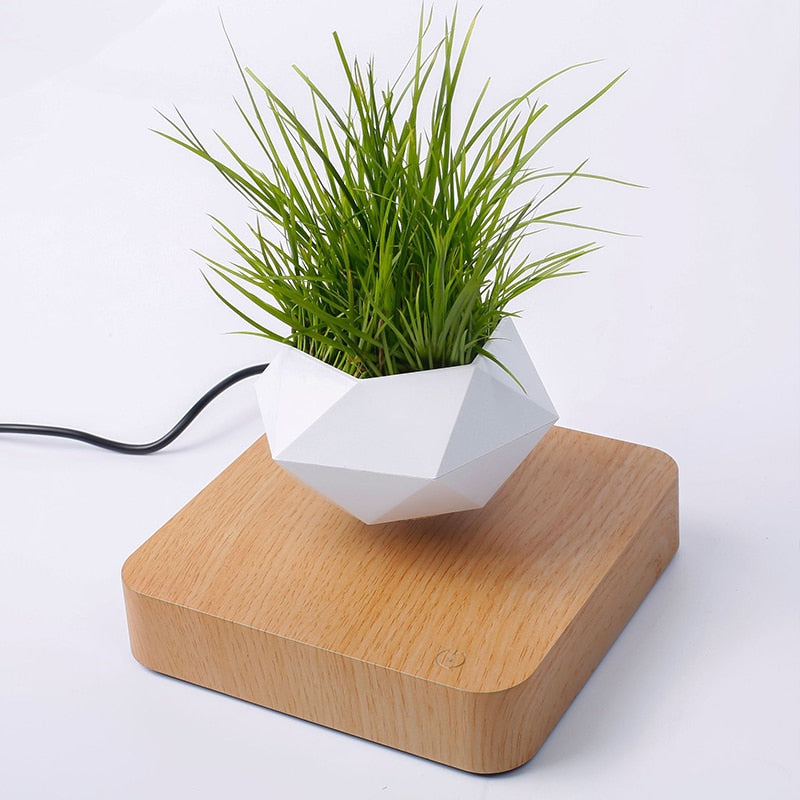 Gran oferta, maceta de bonsái de aire levitante, macetas de rotación, suspensión de levitación magnética, maceta flotante para flores, decoración de escritorio para plantas en maceta