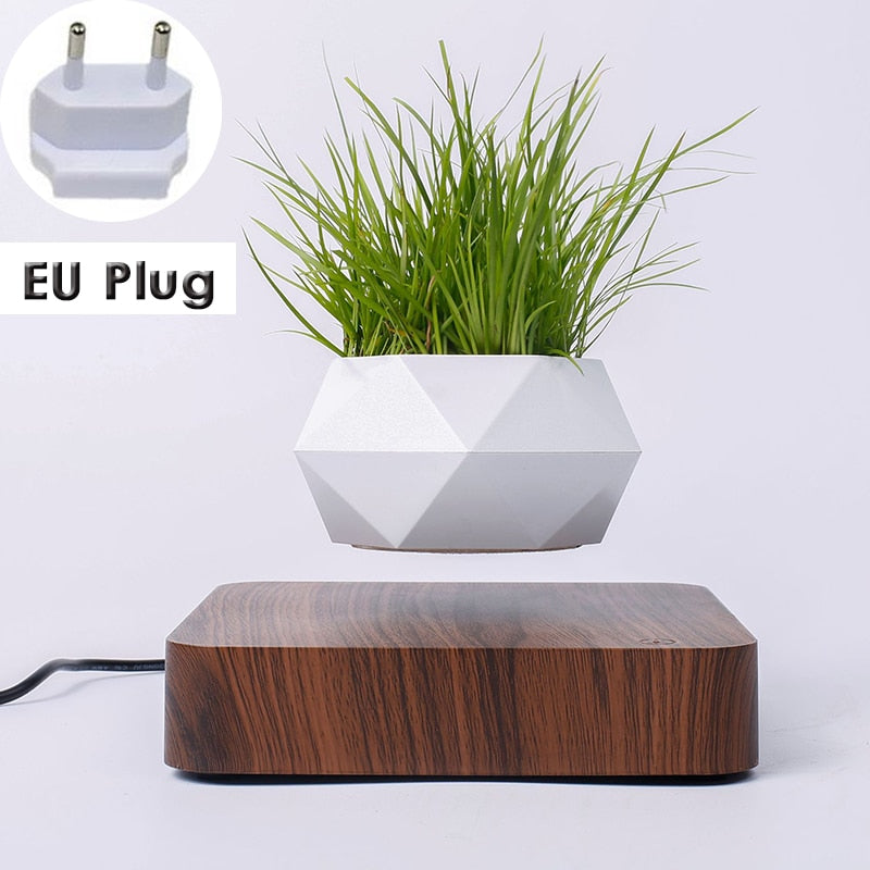 Gran oferta, maceta de bonsái de aire levitante, macetas de rotación, suspensión de levitación magnética, maceta flotante para flores, decoración de escritorio para plantas en maceta