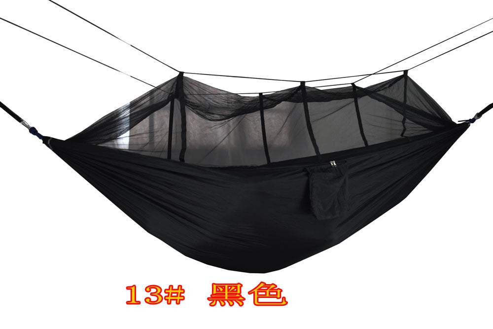 Hamaca para acampar al aire libre con mosquitera, muebles para exteriores, 1-2 personas, paracaídas, cama colgante, senderismo, colchoneta para dormir para viajes