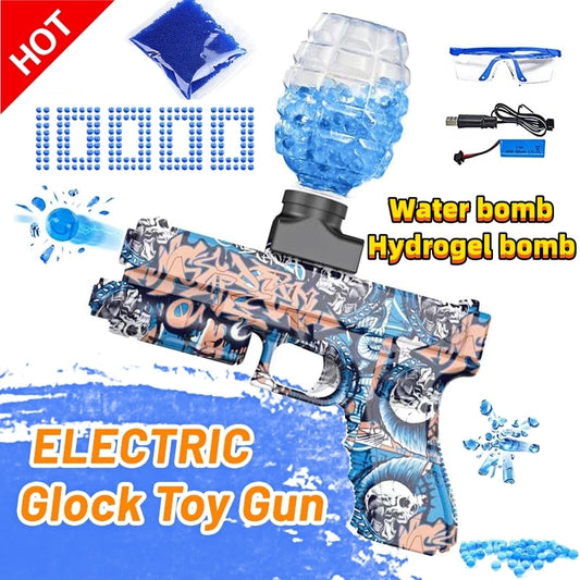 Pistola de bolas de Gel eléctrica, juguetes de explosión, salpicadura ecológica con 10000 cuentas de agua de hidrogel, juegos al aire libre, festival para niños, juguete de regalo para niños